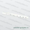 Профиль Грильято ПАПА 75х75 (высота 40 мм, ширина 10 мм), Эконом, белый матовый, 600 мм
