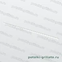 Профиль Грильято несущий 75х75 (высота 40 мм, ширина 10 мм), Эконом, белый матовый, 2400 мм