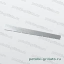 Профиль Грильято ПАПА 75х75 (высота 40 мм, ширина 10 мм), Эконом, металлик, 600 мм