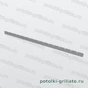 Профиль Грильято поперечный 75х75 (высота 40 мм, ширина 10 мм), Эконом, металлик, 1200 мм