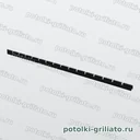 Профиль Грильято поперечный 75х75 (высота 40 мм, ширина 10 мм), Эконом, черный, 1200 мм