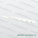 Профиль Грильято ПАПА 100х100 (высота 40 мм, ширина 10 мм), Эконом, белый матовый, 600 мм