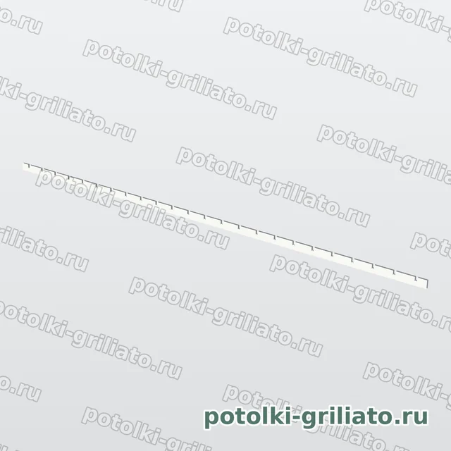 Профиль Грильято несущий 100х100 (высота 40 мм, ширина 10 мм), Эконом, белый матовый, 2400 мм