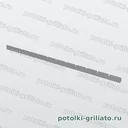 Профиль Грильято поперечный 100х100 (высота 40 мм, ширина 10 мм), Эконом, металлик, 1200 мм