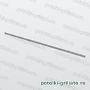 Профиль Грильято несущий 100х100 (высота 40 мм, ширина 10 мм), Эконом, металлик, 2400 мм