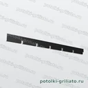 Профиль Грильято ПАПА 100х100 (высота 40 мм, ширина 10 мм), Эконом, черный, 600 мм