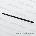 Профиль Грильято поперечный 100х100 (высота 40 мм, ширина 10 мм), Эконом, черный, 1200 мм