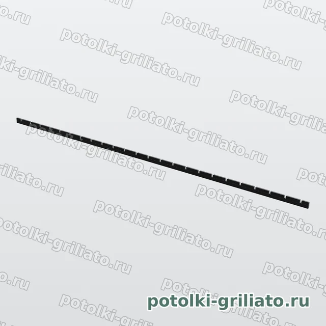 Профиль Грильято несущий 100х100 (высота 40 мм, ширина 10 мм), Эконом, черный, 2400 мм